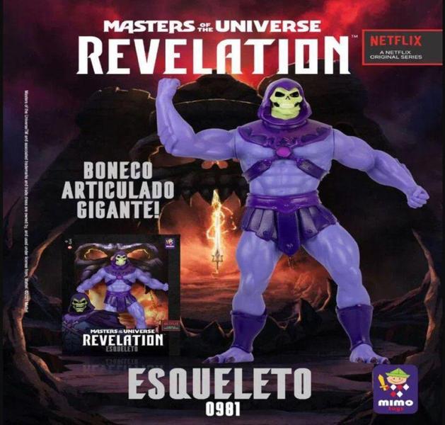 Imagem de Boneco Masters Of The Universe Revelation Esqueleto 45 cm Gigante Articulado brinquedo- Mimo