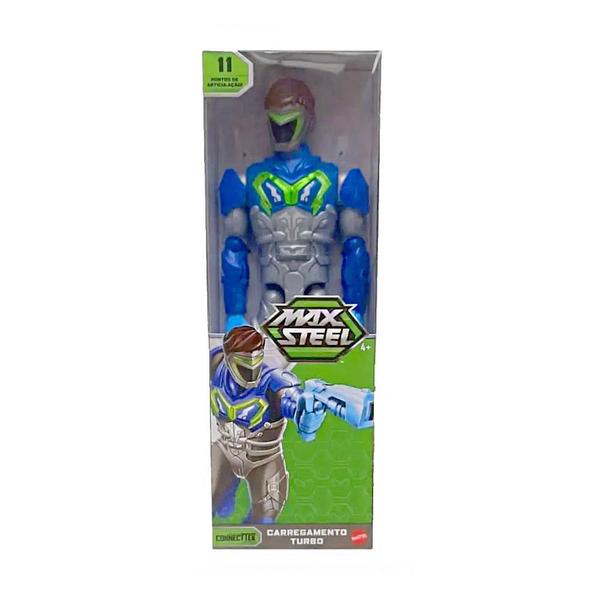 Imagem de Boneco Max Steel Carregamento Turbo Mattel Hcl37