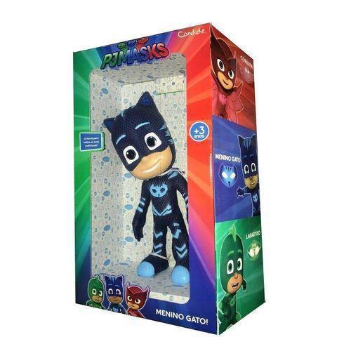 Imagem de Boneco Menino Gato 40Cm Em Vinil Pj Masks Canide 1715