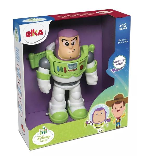 Imagem de Boneco Meu Amigo Buzz Lightyear Fala Frases Toy Story Elka