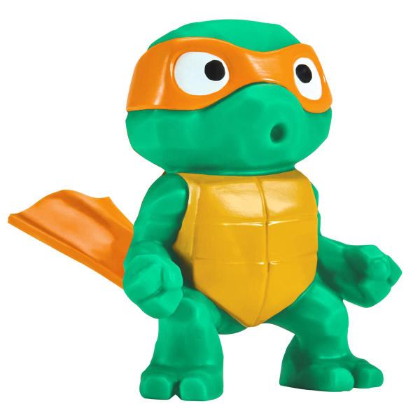 Imagem de Boneco Michelangelo Tootin' Turtle Tots - Tartarugas Ninja