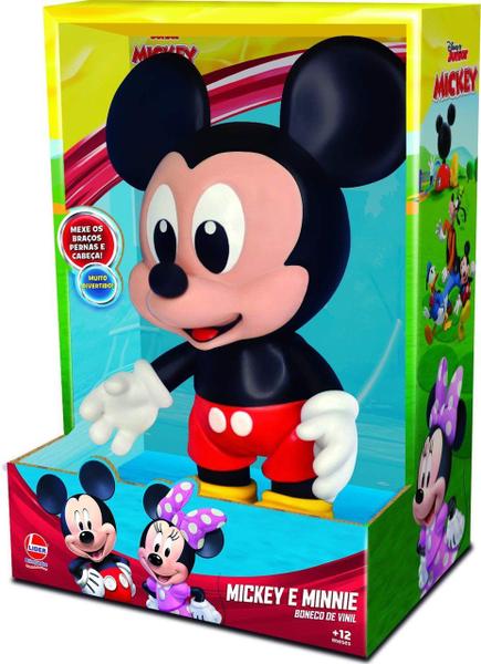 Imagem de Boneco Mickey de Vinil Articulado 25 cm - Lider 2724