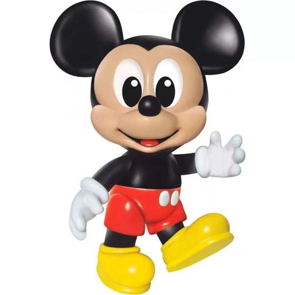 Imagem de Boneco Mickey Mouse Baby Infantil De Vinil Disney Da Líder Brinquedos Presente Crianças 3 anos +