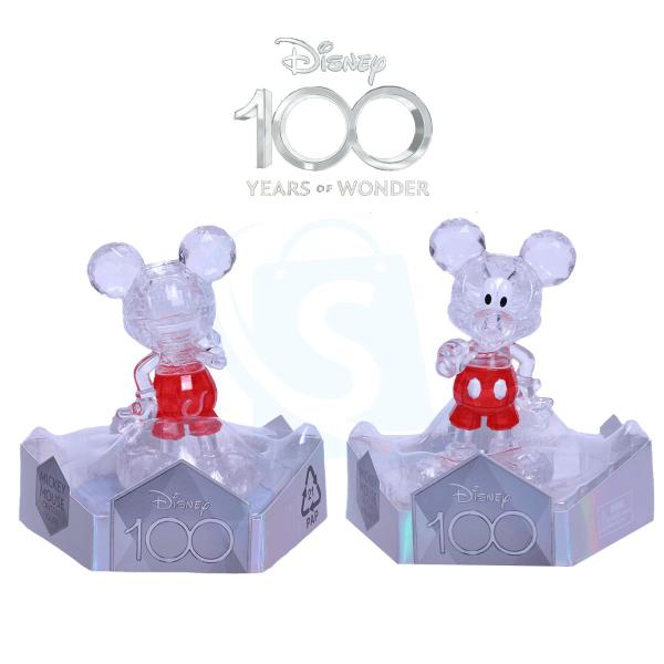 Imagem de Boneco Mickey Mouse Figura de Cristal - Disney 100 Anos
