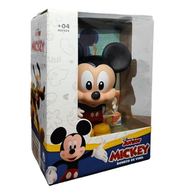 Imagem de Boneco Mickey Mouse Ou Boneca Minnie Original Disney Articulado Mini 12cm Em Vinil Líder Brinquedos