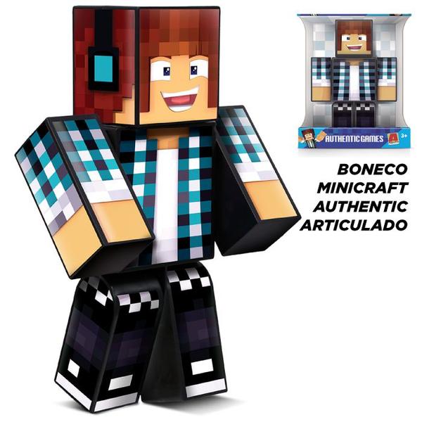 Imagem de Boneco Minecraft Athos - Problems - Authentic Gamer 25cm