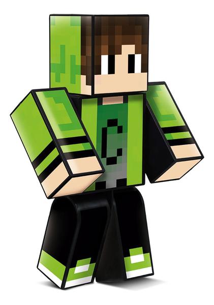 Imagem de Boneco Minecraft Cadres Médio Youtuber Gamer 25cm