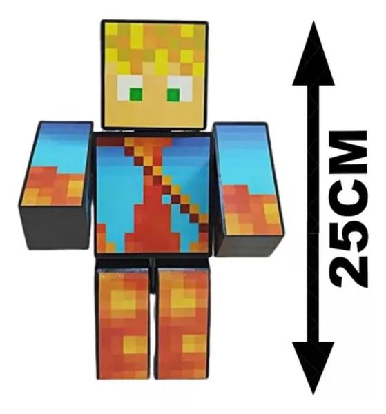 Imagem de Boneco Minecraft Lopers Streamer 25 Cms Algazarra