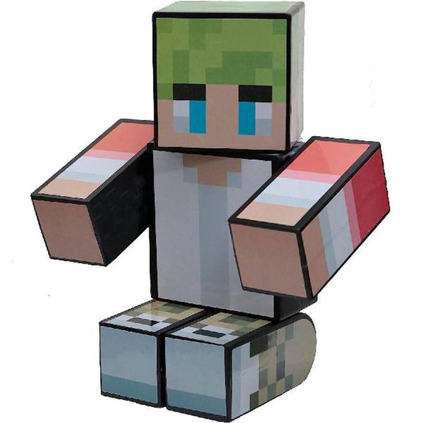 Imagem de Boneco Minecraft Streamers Holográfico Articulado 35cm Gamer's Skins