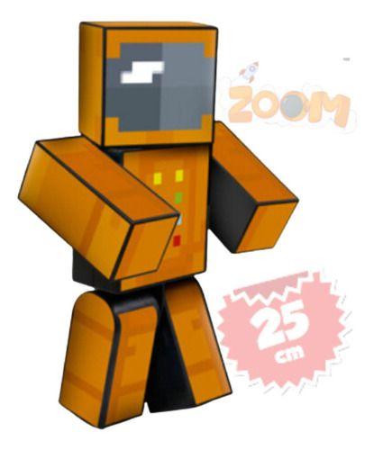 Imagem de Boneco Minecraft Zoom Problems Streamer 25cm