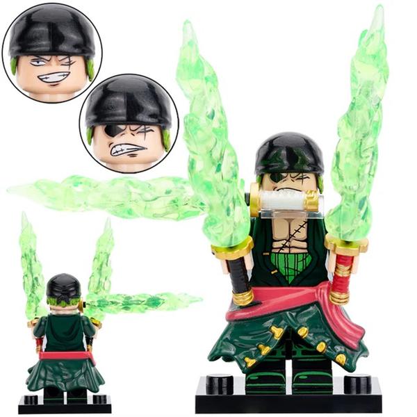 Imagem de Boneco Minifigura Roronoa Zoro 3 espadas One Piece