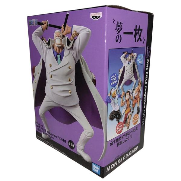 Boneco Monkey D Garp 16 cm - One Piece Magazine - Bandai - Bandai - Banpresto Imagem de Boneco Monkey D Garp 16 cm - One Piece Magazine - Bandai - Bandai - Banpresto
