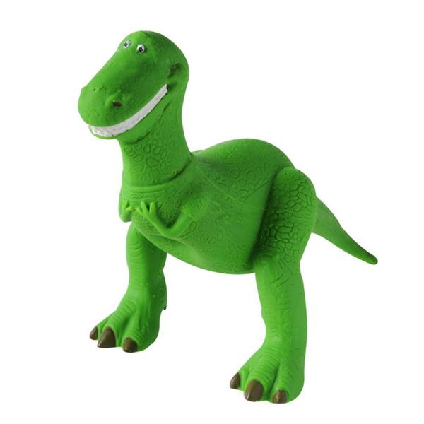 Imagem de Boneco Mordedor Para Bebê Toy Story Vinil - Dinossauro Rex - La Toy