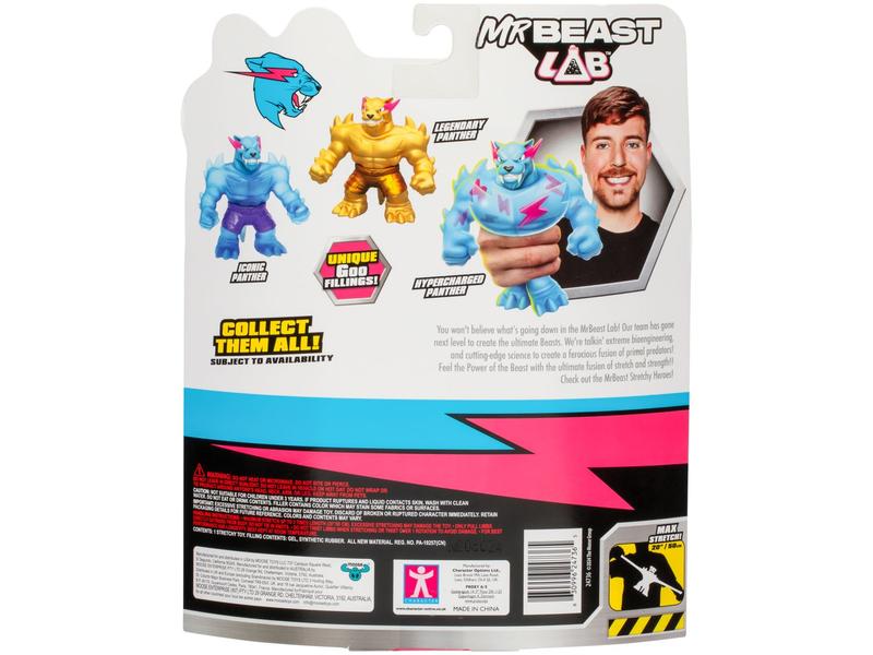 Imagem de Boneco MrBeast Lab Goo Jit Zu Pantera Hiper Carreg