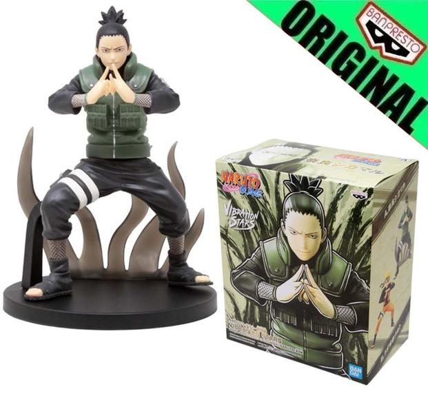 Imagem de Boneco Naruto Shippuden Nara Shikamaru Vibration Stars Bandai Banpresto Original - 045557249359