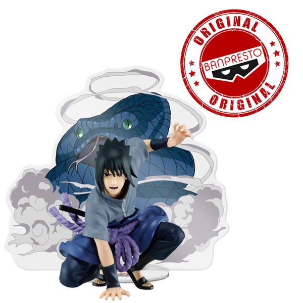 Imagem de Boneco Naruto Shippuden Sasuke Uchiha Panel Spectacle Bandai Banpresto