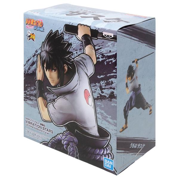 Imagem de Boneco Naruto Shippuden Uchiha Sasuke II Vibration Stars Bandai Banpresto - 045557216412