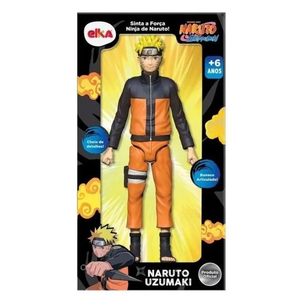 Imagem de Boneco Naruto Uzumaki Shippuden 24cm Altura Articulado Elka