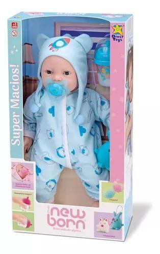 Imagem de Boneco New Born Brincando de Pijama - DiverToys