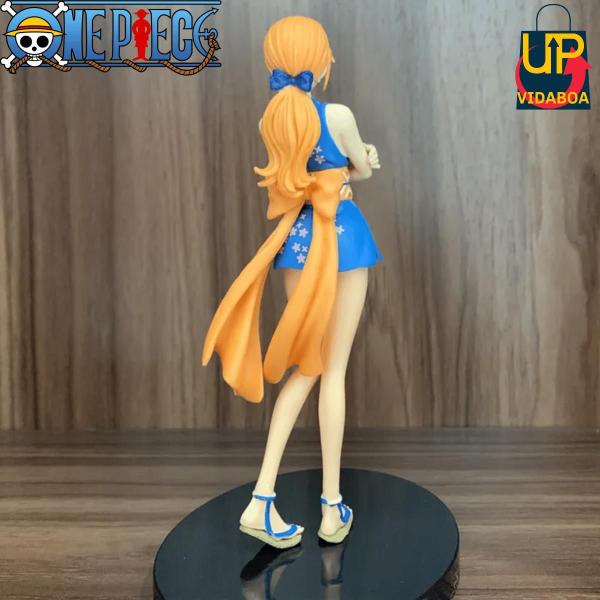 Imagem de Boneco One Piece - Nami vestido azul - Action Figure 16cm