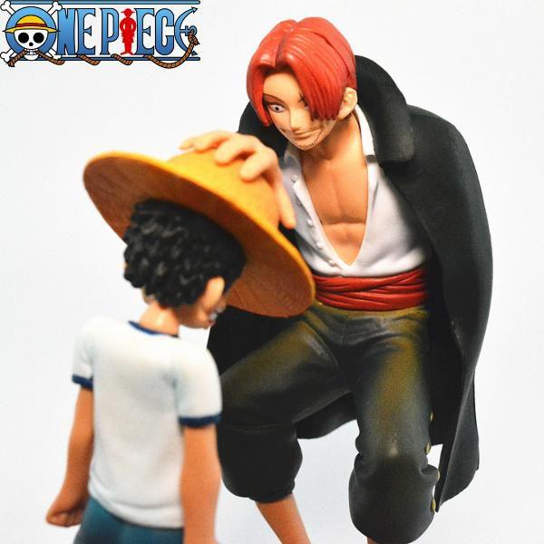 Imagem de Boneco One Piece - Shanks e Luffy chapeu - Action Figure 18cm