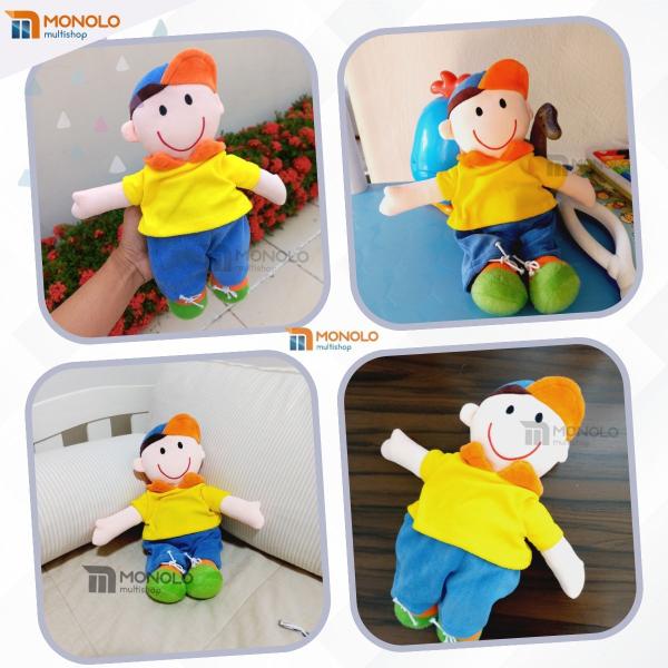 Imagem de Boneco Pano Pelúcia Infantil Menino Matheus Antialérgico e Lavável