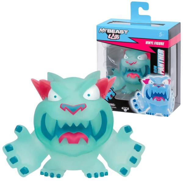 Boneco Pantera Glow De Vinil Colecionável 9cm MrbeastLab - Candide Imagem de Boneco Pantera Glow De Vinil Colecionável 9cm MrbeastLab