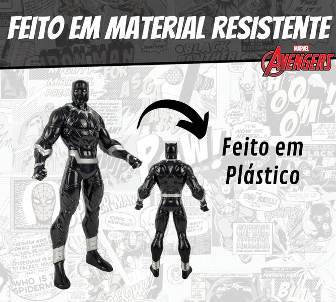 Imagem de Boneco Pantera Negra 22cm Vingadores Avangers Marvel