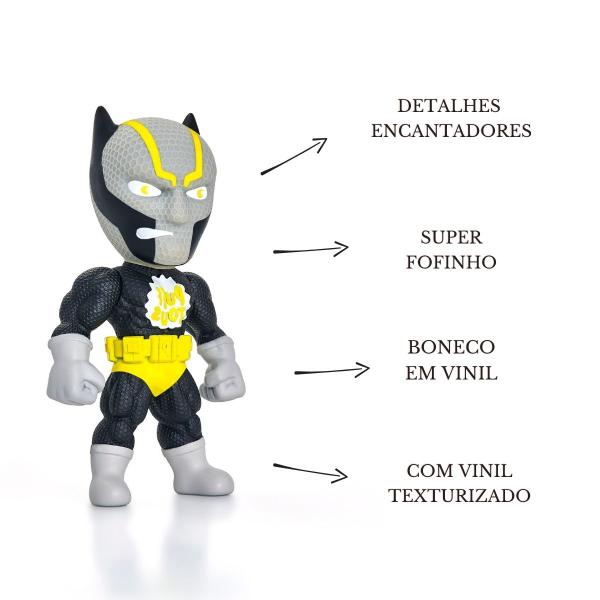 Imagem de Boneco Pantera Negra Black Funko 17cm P/ Coleção  Articulado Em Vinil Macio Super Herói  - Puff