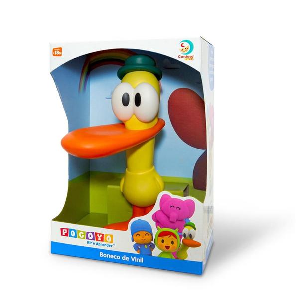 Imagem de Boneco Pato Tamanho Grande Vinil Macio Pocoyo - Cardoso Toys