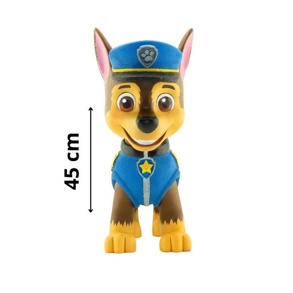 Imagem de Boneco Patrulha Canina Chase Articulado Gigante 45cm  - Mimo