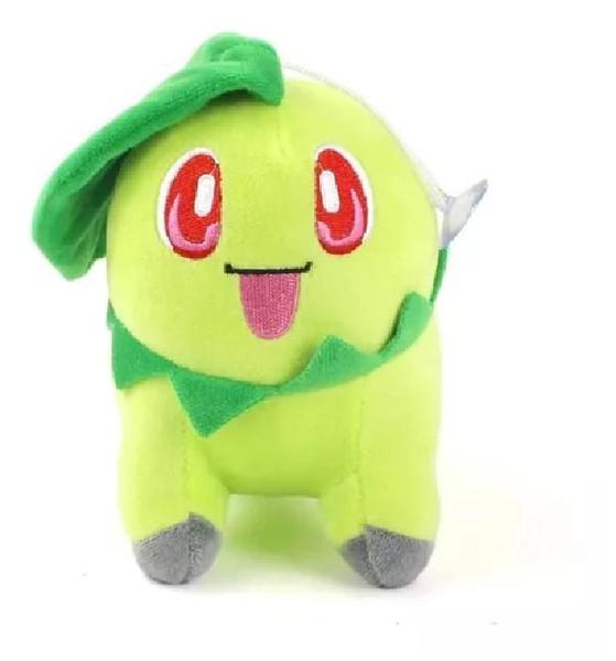 Boneco Pelucia Chikorita 20Cm Pokemon Premium Pikachu Lapras Charmander Temos Todos Personagens - Ltoyz Imagem de Boneco Pelucia Chikorita 20Cm Pokemon Premium Pikachu Lapras Charmander Temos Todos Personagens