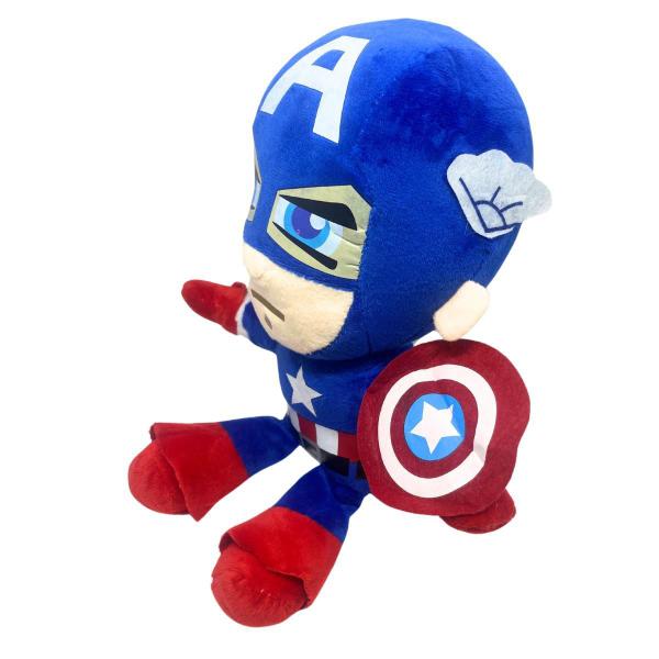 Imagem de Boneco Pelúcia Marvel Super Herói Liga Captain America