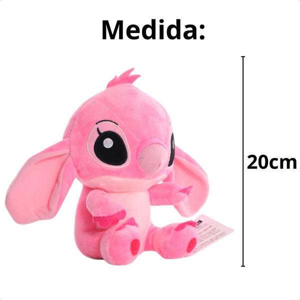 Imagem de Boneco Pelúcia Stitch Angel Desenho Animado Ventosa 20Cm