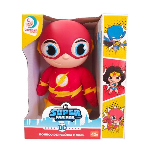 Imagem de Boneco Pelúcia Vinil Menino Menina Herói The Flash Dc Herói