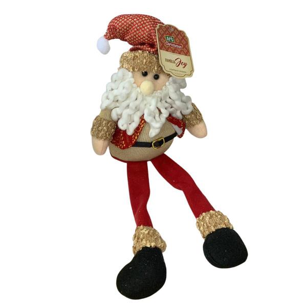 Imagem de Boneco Perna Fina Fam Joy Papai Noel Natal Decoração