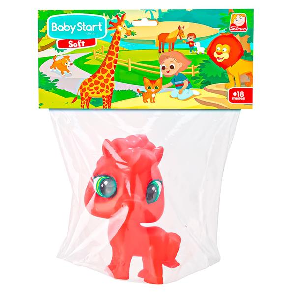 Imagem de Boneco Pet Cavalo Baby Start Soft Vinil Macio Para Bebês Silmar Brinquedos