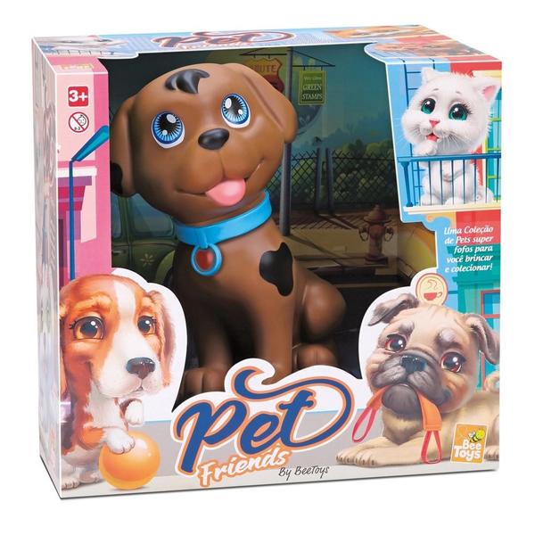 Imagem de Boneco Pet Friends Cachorrinho em Vinil Macio - Bee Toys