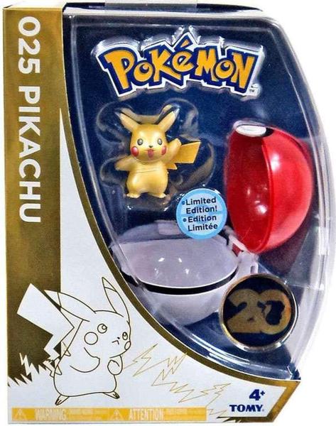 Imagem de Boneco Pikachu Pokébola Tomy Pikachu Edição 20 Anos