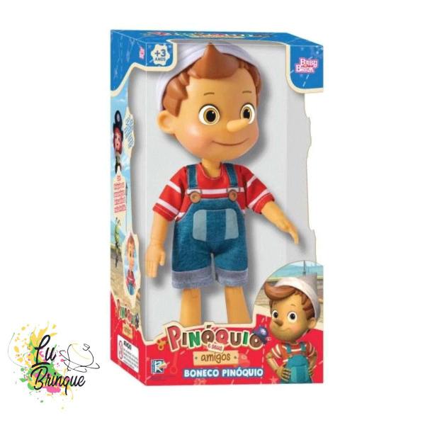 Imagem de Boneco Pinóquio Brinquedo Articulado 30cm  - Baby Brink