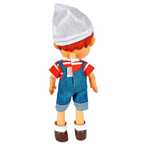 Imagem de Boneco Pinóquio Infantil Brinquedo Articulado Em Vinil 30cm - Baby Brink