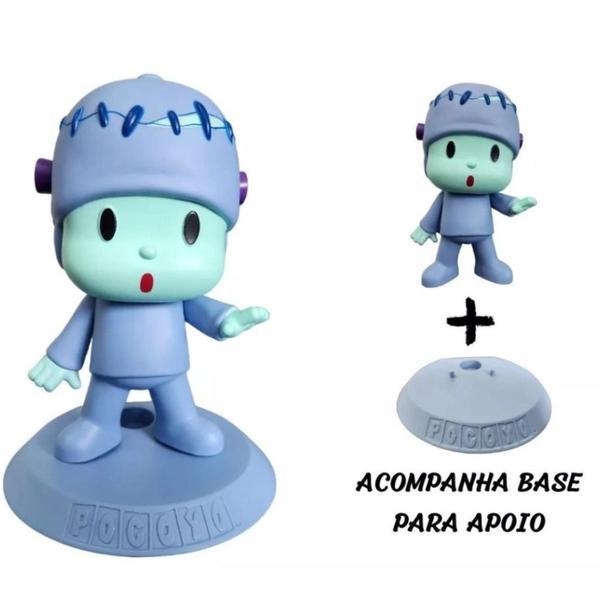 Imagem de Boneco Pocoyo De Vinil Frankenstein 20cm - Cardoso 3079