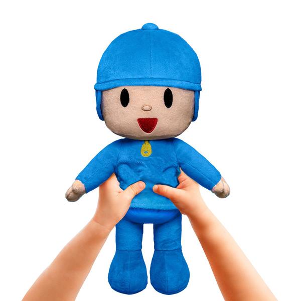 Imagem de Boneco Pocoyo Grande Pelúcia Fofo 30cm Original Nota Fiscal