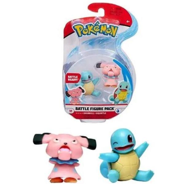 Imagem de Boneco Pokémon Figura De Batalha 2601 Snubbull Squirtle