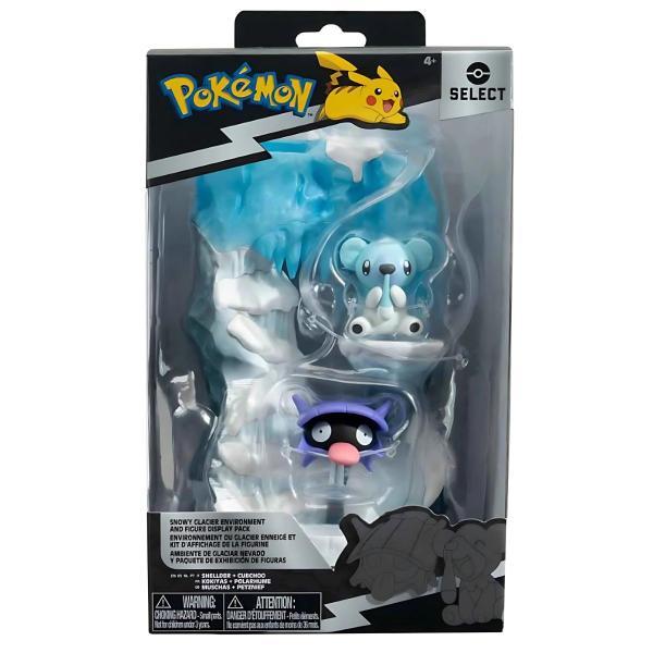 Imagem de Boneco Pokémon Shellder e Cubchoo Cenário Ambiente Glacial 003447 - Sunny