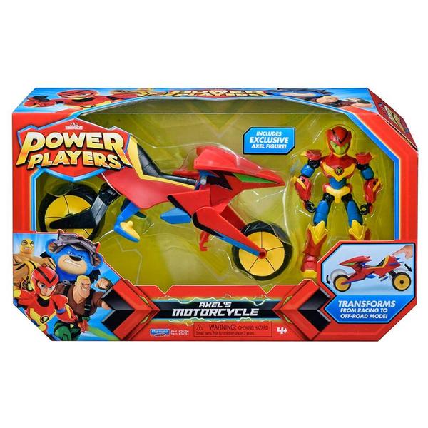 Imagem de Boneco Power Players - Axel com Moto  Playmates