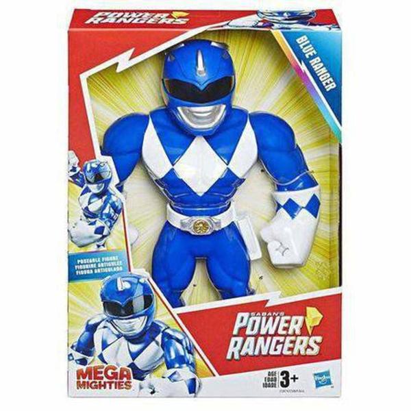 Imagem de Boneco Power Ranger Azul Mega Mighties Playskool Heroes - Hasbro