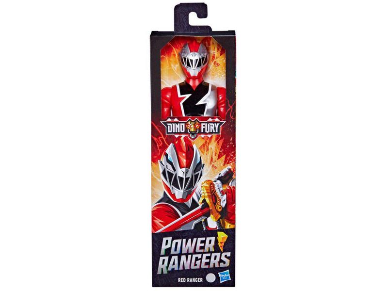 Imagem de Boneco Power Rangers Dino Fury Red Ranger - 30cm com Acessório Hasbro