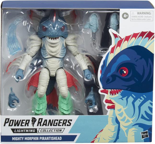 Imagem de Boneco Power Rangers Lightning Collection, Figura Premium 17 cm Mighty Morphin Pirantishead F5397 Hasbro