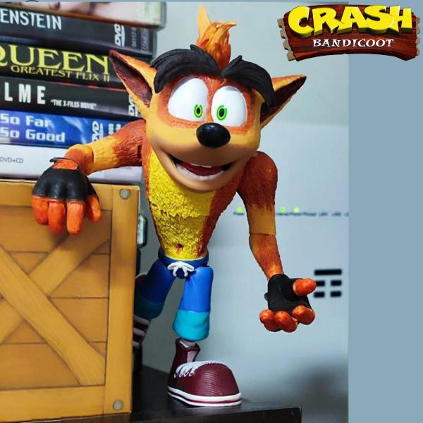 Imagem de Boneco Premium Articulado - Crash Bandicoot 16cm - Naughty Dog